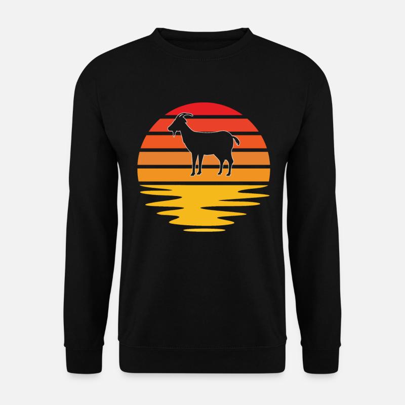 Ziege Retro - Unisex Pullover - Schwarz
