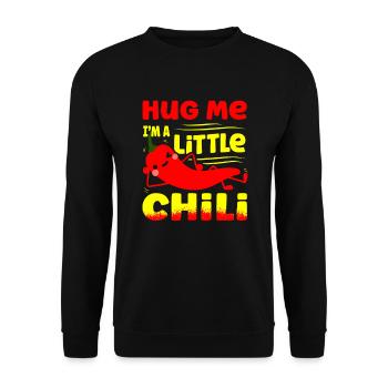 Câline-moi, je suis un peu - Sweat-shirt Unisexe - noir - Devant - Alina (178cm) & Michal (187cm)