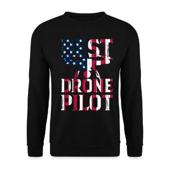 Meilleur pilote de drone - Quadcopter Drone Pilot Drone Ra - Sweat-shirt Unisexe - noir - Devant - Alina (178cm) & Michal (187cm)