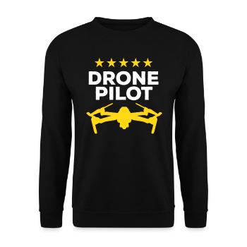 Pilote de drone Pilote de drone quadricoptère - Sweat-shirt Unisexe - noir - Devant - Alina (178cm) & Michal (187cm)