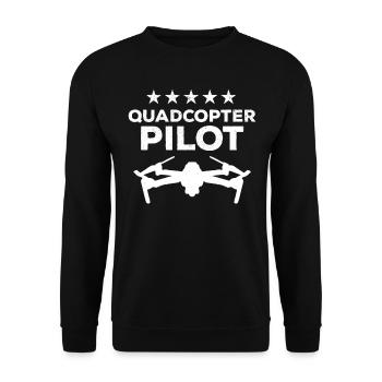 Quadcopter Pilot Drone Pilot Drone Racing - Drone - Sweat-shirt Unisexe - noir - Devant - Alina (178cm) & Michal (187cm)