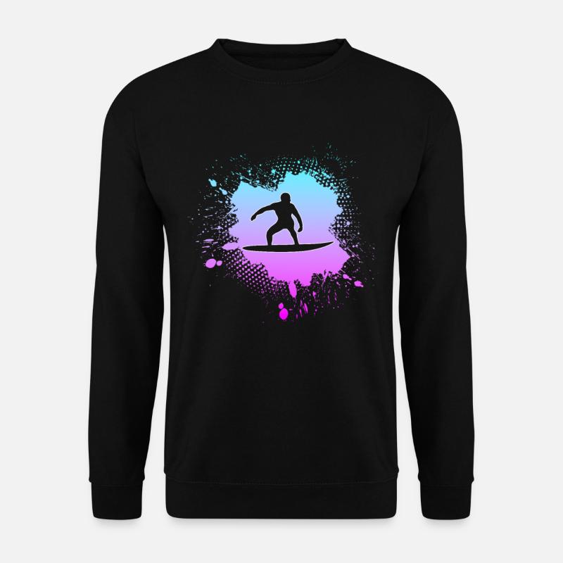 Surfen - Unisex Pullover - Schwarz