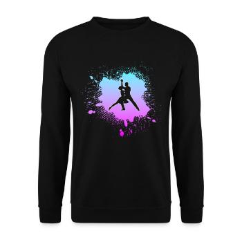 Dance - Unisex Sweatshirt - black - Front - Alina (178cm) & Michal (187cm)