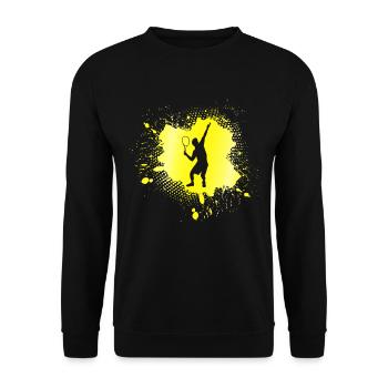 Tennis - Unisex Pullover - Schwarz - Vorne - Alina (178cm) & Michal (187cm)