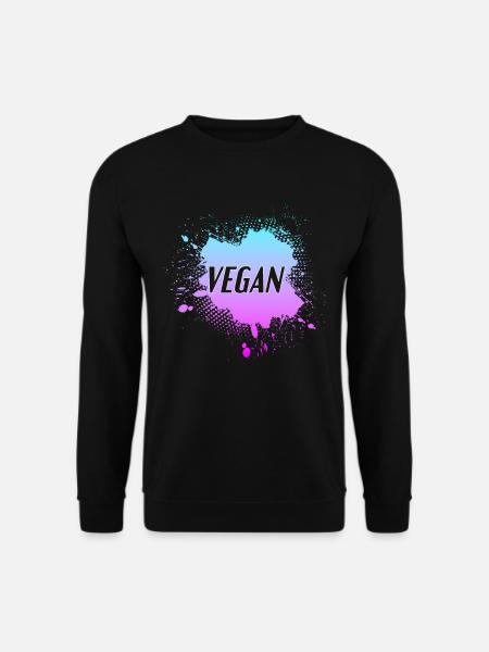 Végétalien - Sweat-shirt Unisexe - noir