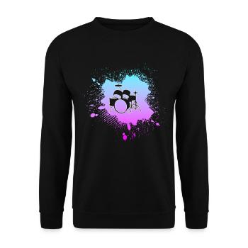 Percussion - Sweat-shirt Unisexe - noir - Devant - Alina (178cm) & Michal (187cm)