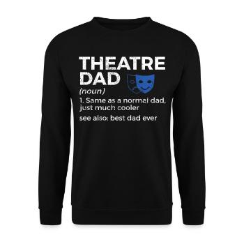 Theater Schauspieler - Unisex Pullover - Schwarz - Vorne - Alina (178cm) & Michal (187cm)