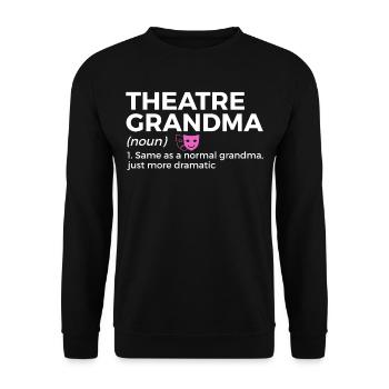 Theatre Actors - Unisex Sweatshirt - black - Front - Alina (178cm) & Michal (187cm)