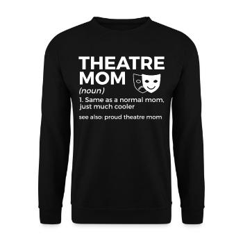 Theater Schauspieler - Unisex Pullover - Schwarz - Vorne - Alina (178cm) & Michal (187cm)
