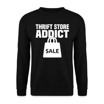 Magasin d’occasion Eco Hipster d’occasion - Sweat-shirt Unisexe - noir - Devant - Alina (178cm) & Michal (187cm)