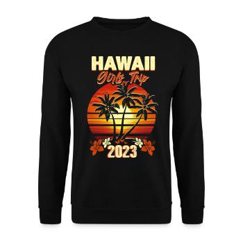 Voyage des filles d’Hawaï 2023 (Garantie du prix le plus bas) - Sweat-shirt Unisexe - noir - Devant - Alina (178cm) & Michal (187cm)