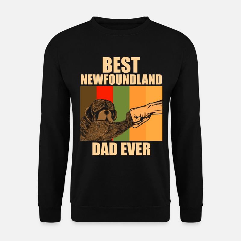 Neufundländer Hund Vater Hundeliebe - Unisex Pullover - Schwarz