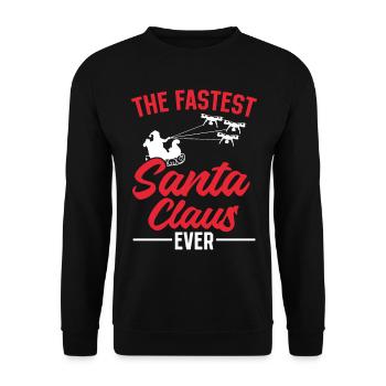 The Fastest Santa Claus Ever - Santa Claus Drone P - Unisex Sweatshirt - black - Front - Alina (178cm) & Michal (187cm)