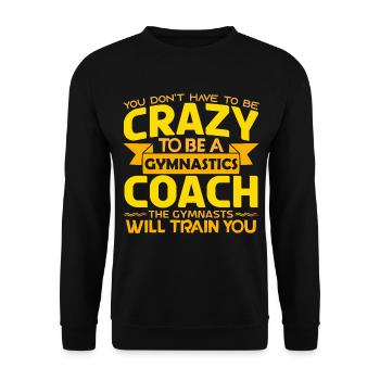 Coach Gymnastics | Cadeau coach Gymnastics Le Meil - Sweat-shirt Unisexe - noir - Devant - Alina (178cm) & Michal (187cm)