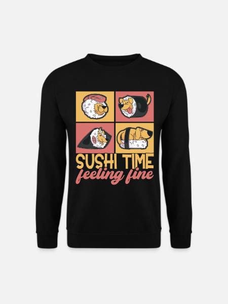 Sushi Kawaii - Sweat-shirt Unisexe - noir