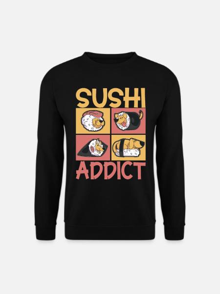 Sushi Kawaii - Sweat-shirt Unisexe - noir