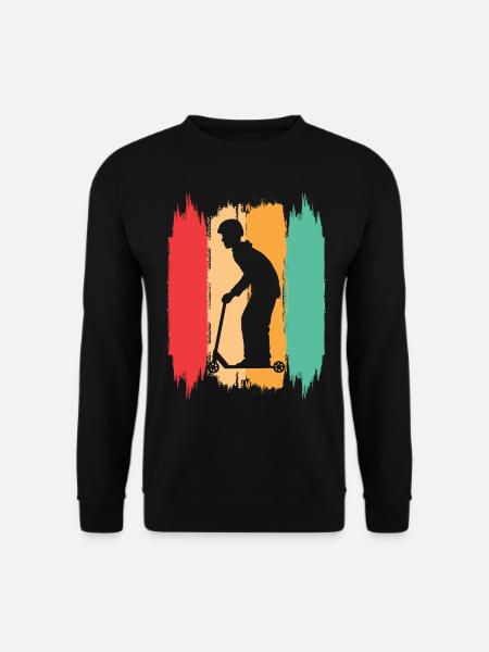 Scooter Stunt Scooter for Kids Retro - Unisex Sweatshirt - black