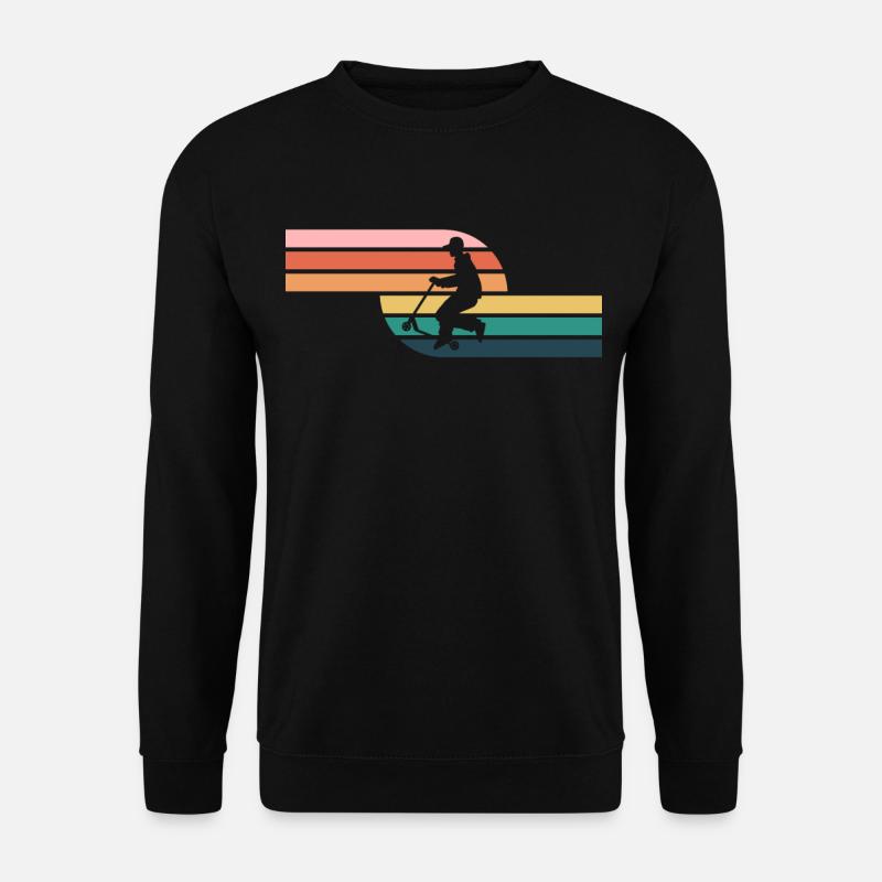 Scooter Stunt Scooter for Kids Retro - Unisex Sweatshirt - black