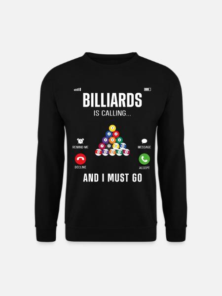 Billiards Pool Player Ball - Unisex Sweatshirt - black