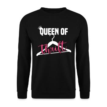 Magasin d’occasion Eco Hipster d’occasion - Sweat-shirt Unisexe - noir - Devant - Alina (178cm) & Michal (187cm)