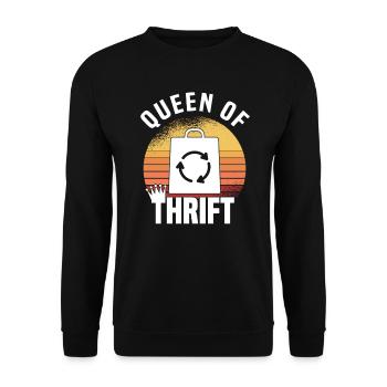 Magasin d’occasion Eco Hipster d’occasion - Sweat-shirt Unisexe - noir - Devant - Alina (178cm) & Michal (187cm)