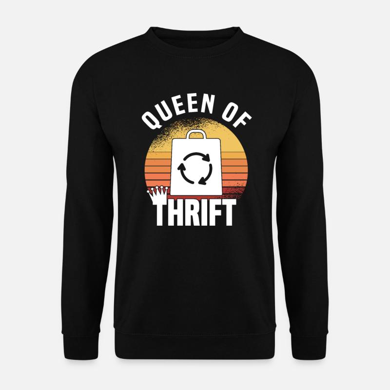 Secondhandladen Secondhand Öko Hipster Gebraucht - Unisex Pullover - Schwarz