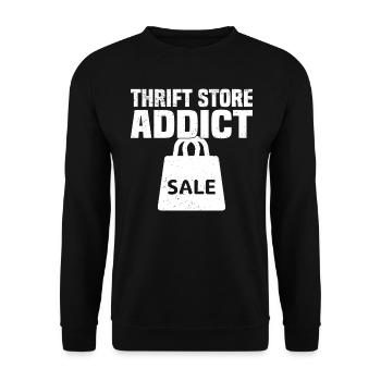 Magasin d’occasion Eco Hipster d’occasion - Sweat-shirt Unisexe - noir - Devant - Alina (178cm) & Michal (187cm)