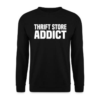 Magasin d’occasion Eco Hipster d’occasion - Sweat-shirt Unisexe - noir - Devant - Alina (178cm) & Michal (187cm)