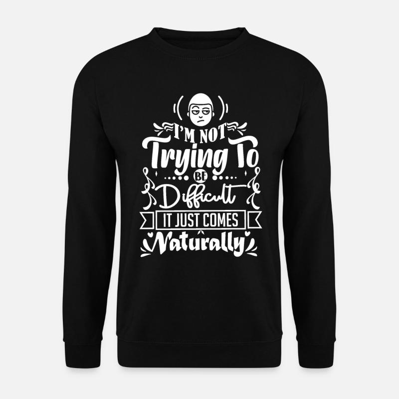 Sarcasme, drôle de dicton, introverti - Sweat-shirt Unisexe - noir