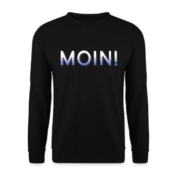Moin - Unisex Sweatshirt - black - Front - Alina (178cm) & Michal (187cm)