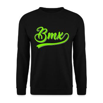 BMX - Unisex Sweatshirt - black - Front - Alina (178cm) & Michal (187cm)