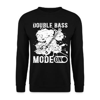 Mode Double Bass activé - Double Bass Player Double Ba - Sweat-shirt Unisexe - noir - Devant - Alina (178cm) & Michal (187cm)