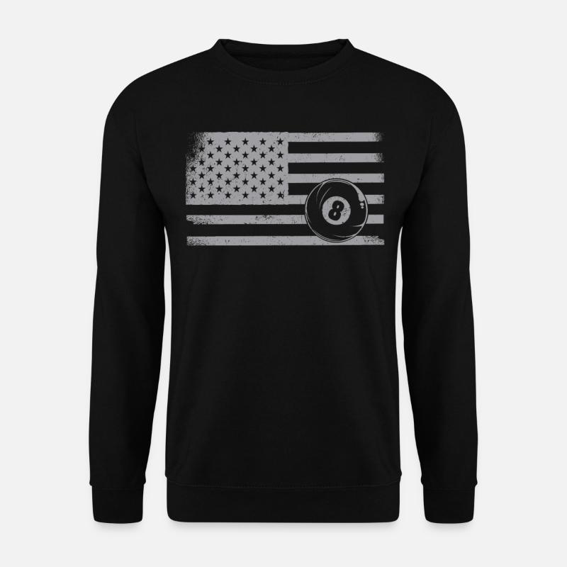 Billiards Pool Player Ball - Unisex Pullover - Schwarz