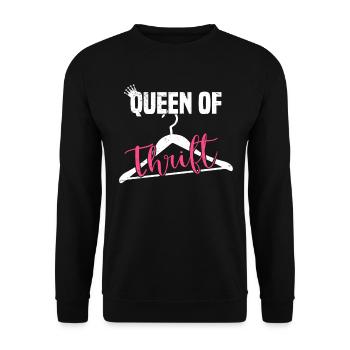 Magasin d’occasion Eco Hipster d’occasion - Sweat-shirt Unisexe - noir - Devant - Alina (178cm) & Michal (187cm)