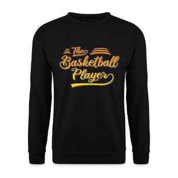 Der Basketball Spieler - Unisex Pullover - Schwarz - Vorne - Alina (178cm) & Michal (187cm)