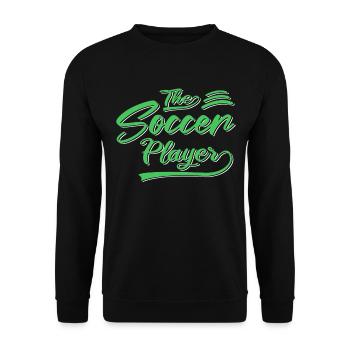 the soccer player - Unisex Pullover - Schwarz - Vorne - Alina (178cm) & Michal (187cm)