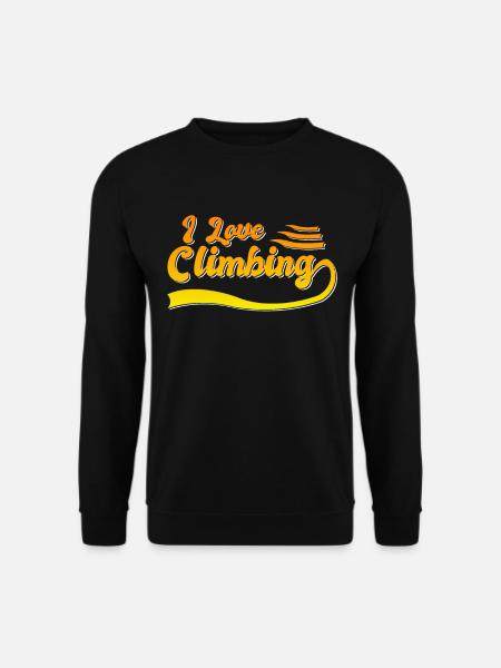 I love climbing - Unisex Sweatshirt - black