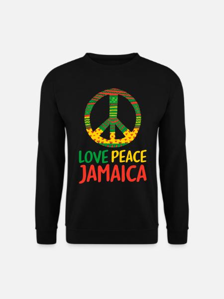 Jamaika Liebe Jamaica - Unisex Pullover - Schwarz