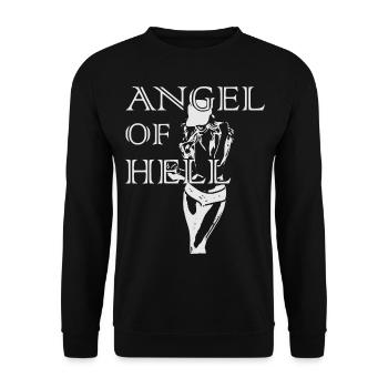 2reborn Angel of Hell Skate Girl Sport 1 - Unisex Pullover - Schwarz - Vorne - Alina (178cm) & Michal (187cm)