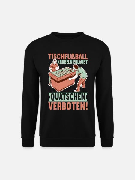 Tischfussball Tischkicker - Unisex Pullover - Schwarz