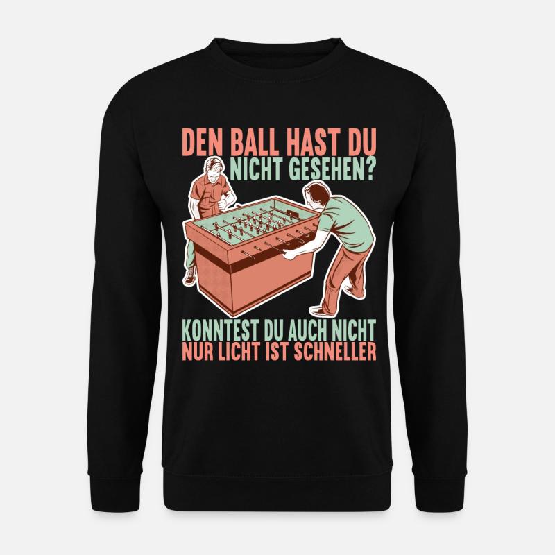 Tischfussball Tischkicker - Unisex Pullover - Schwarz