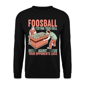Baby-foot - Sweat-shirt Unisexe - noir - Devant - Alina (178cm) & Michal (187cm)