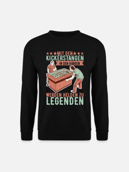 Tischfussball Tischkicker - Unisex Pullover - Schwarz