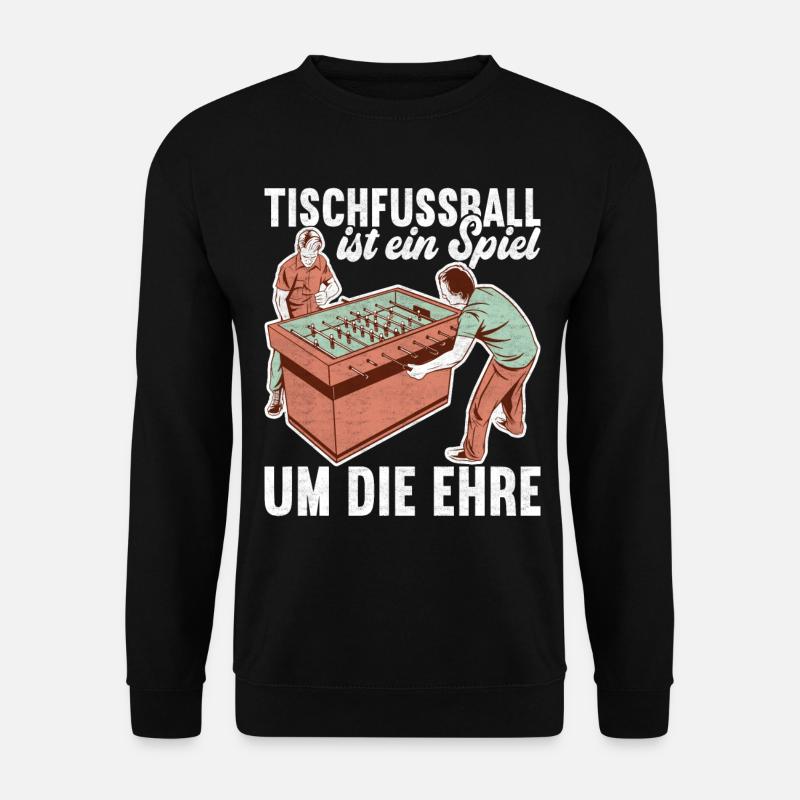 Tischfussball Tischkicker - Unisex Pullover - Schwarz