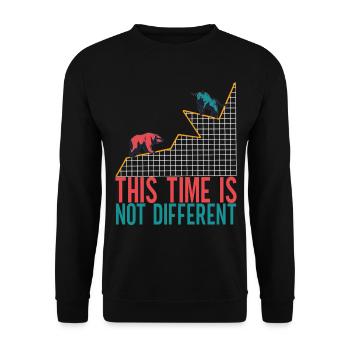 Aktien Aktionär Investor - Unisex Pullover - Schwarz - Vorne - Alina (178cm) & Michal (187cm)