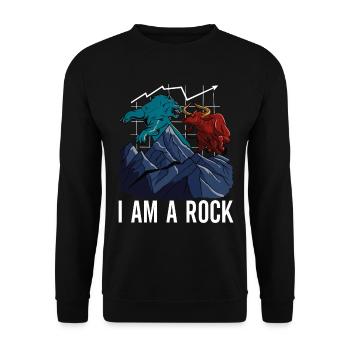 Shares Shareholder Investor - Unisex Sweatshirt - black - Front - Alina (178cm) & Michal (187cm)
