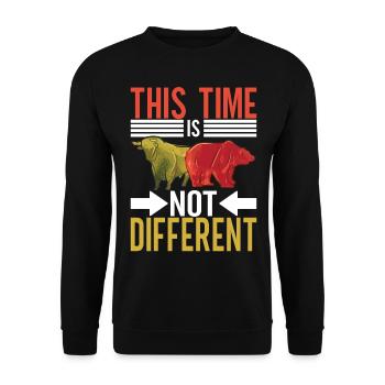 Shares Shareholder Investor - Unisex Sweatshirt - black - Front - Alina (178cm) & Michal (187cm)