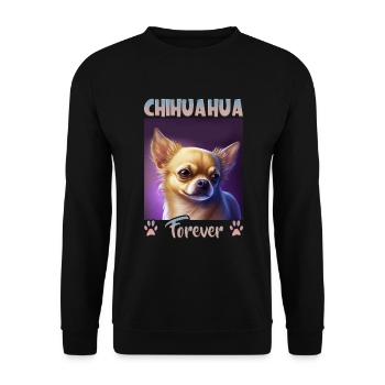 Dog saying Chihuahua design for dog lovers - Unisex Sweatshirt - black - Front - Alina (178cm) & Michal (187cm)