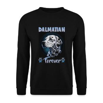 Dog saying Dalmatian design for dog lovers - Unisex Sweatshirt - black - Front - Alina (178cm) & Michal (187cm)