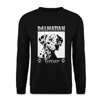 Dog saying Dalmatian design for dog lovers - Unisex Sweatshirt - black - Front - Alina (178cm) & Michal (187cm)